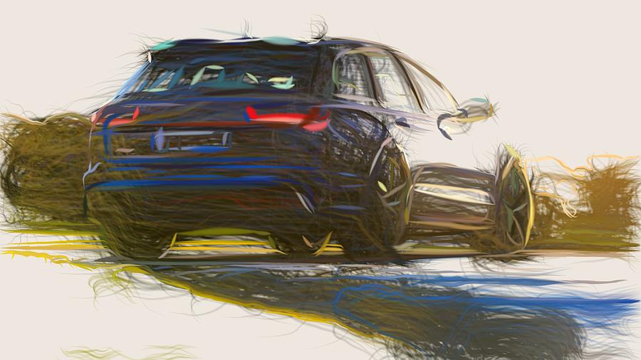 audi rs6 drawing