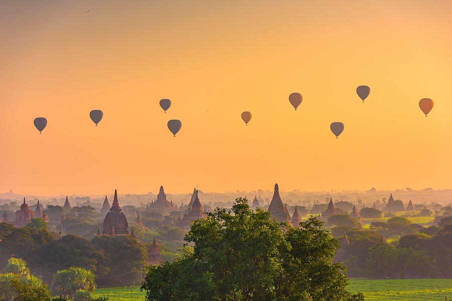 Architecture Photograph - Bagan, Myanmar Ancient Temple Ruins #13 by Sean Pavone