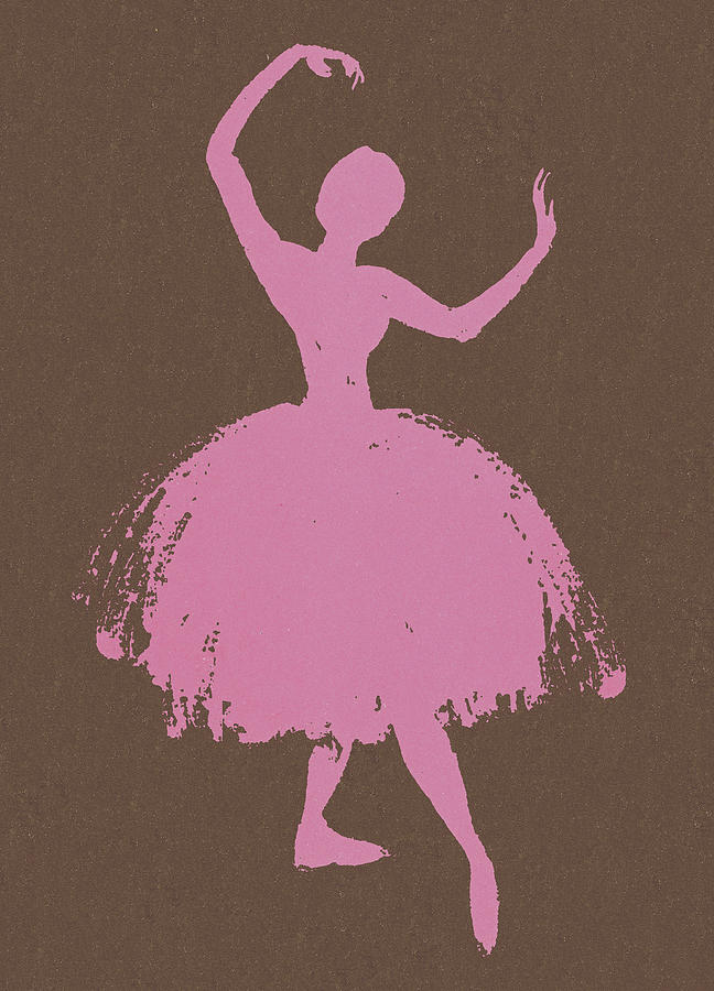 Vintage Drawing - Ballet Dancer #13 by CSA Images