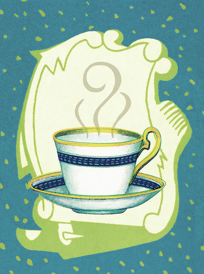 Coffee Drawing - Cup of Coffee #13 by CSA Images