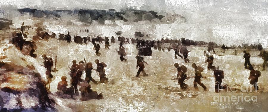 D Day Landings, WWII #13 Painting by Esoterica Art Agency