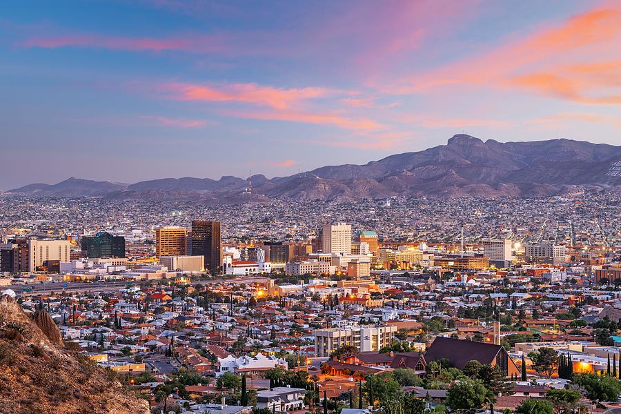 El Paso, Texas, Usa Downtown City Photograph by Sean Pavone - Fine Art ...