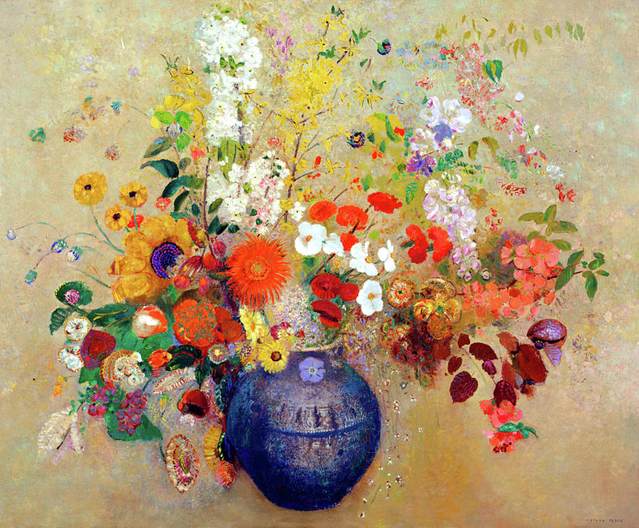 Flowers Painting By Odilon Redon 