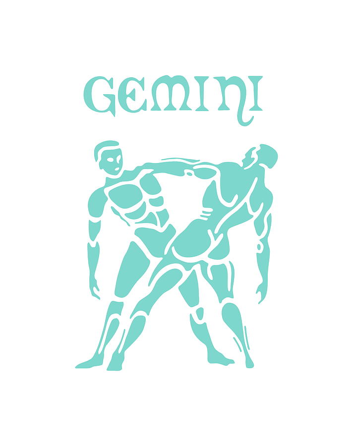 Vintage Drawing - Gemini #13 by CSA Images