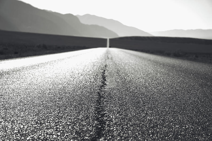 Lonely Road In Death Valley National Park In California #13 Photograph by Alex Grichenko