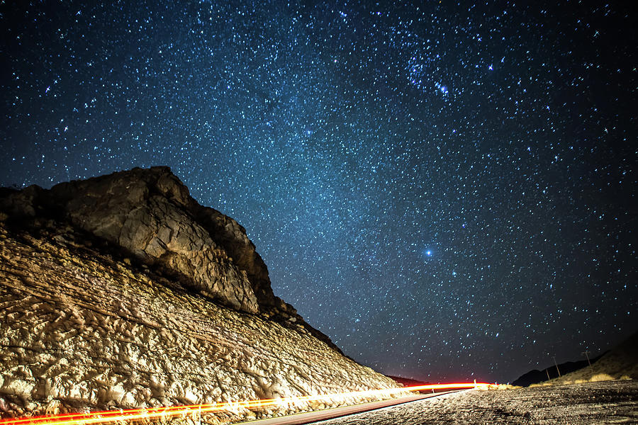 Long exposure shot at sunset in red rock canyon near las vegas #13 Photograph by Alex Grichenko