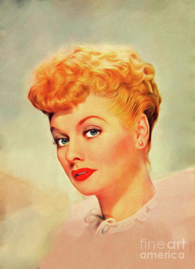 Lucille Ball, Vintage Actress #13 Painting by Esoterica Art Agency