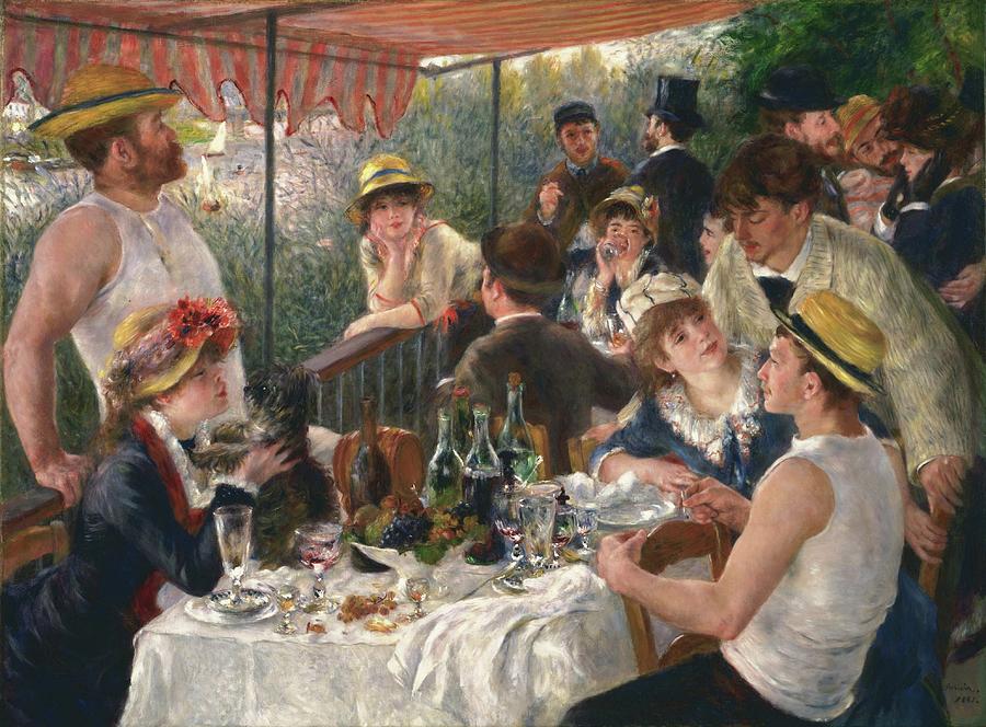 Luncheon Of The Boating Party Painting by Pierre-auguste Renoir