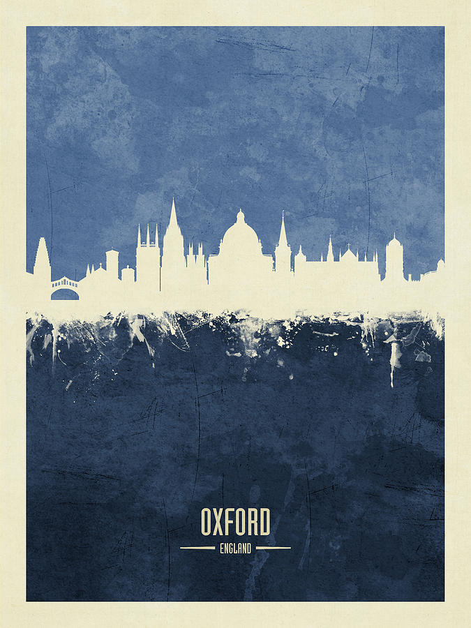 Oxford England Skyline #13 Digital Art by Michael Tompsett