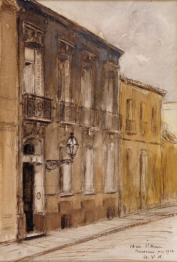 Impressionism Painting - 13 Rue Saint-maur, Bordeaux by Georges Hugo
