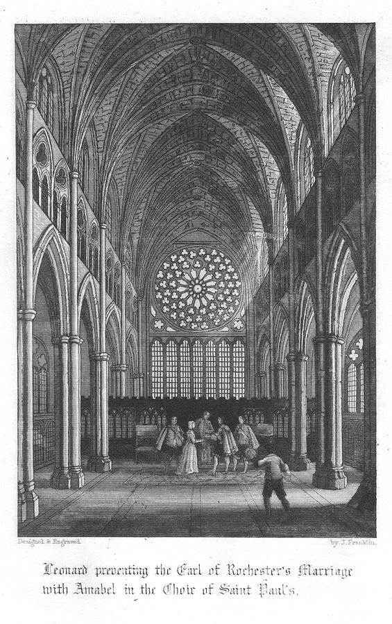 Scene From Old St Pauls By William #13 Drawing by Print Collector