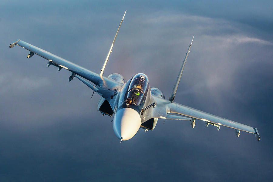 Su-30sm Jet Fighter Of The Russian Navy Photograph by Artyom Anikeev ...