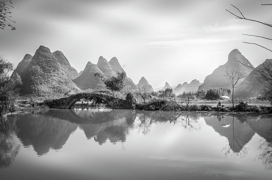 The mountains and countryside scenery in spring #13 Photograph by Carl Ning