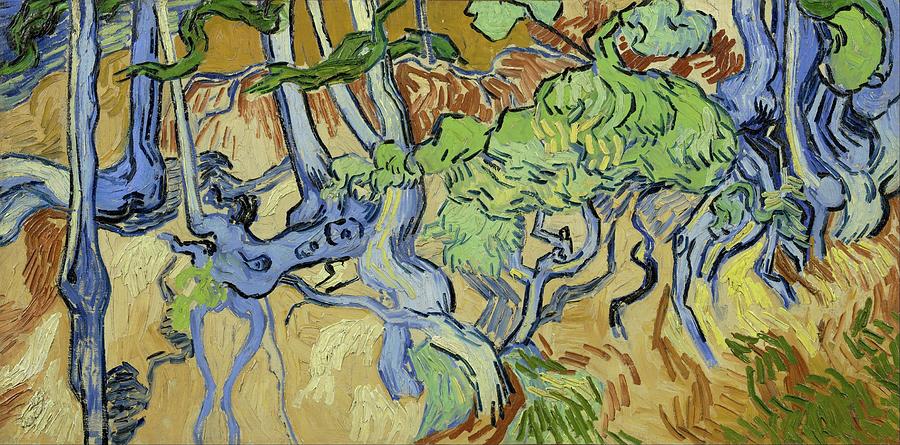 Tree-roots Painting by Vincent Van Gogh