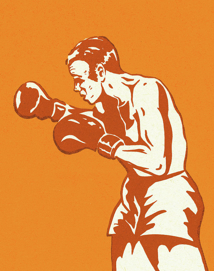 Sports Drawing - Boxer #14 by CSA Images