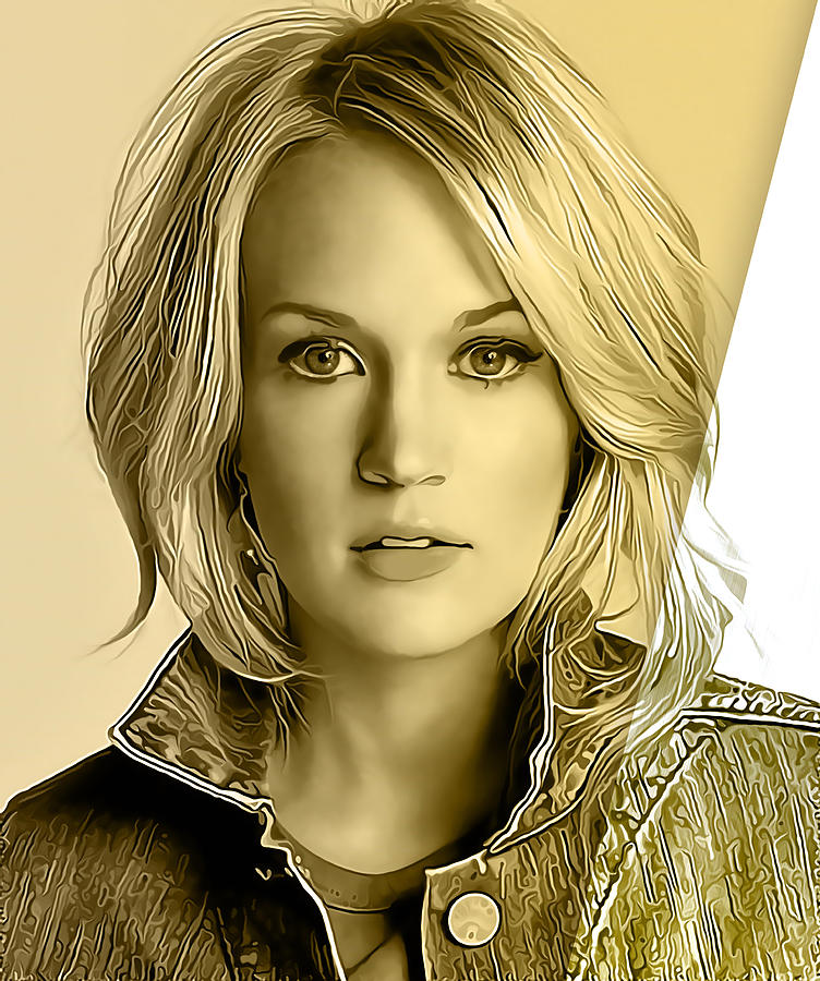 Carrie Underwood #14 Mixed Media by Marvin Blaine