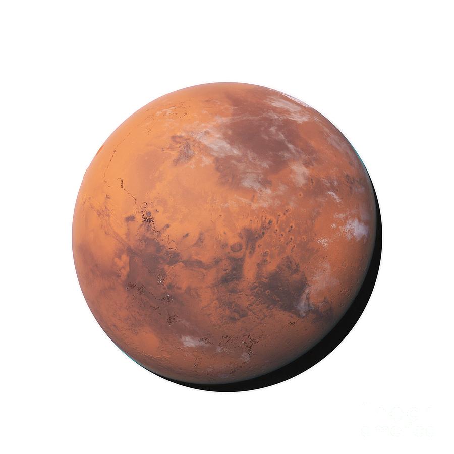 Space Photograph - Illustration Of Mars #14 by Sebastian Kaulitzki/science Photo Library