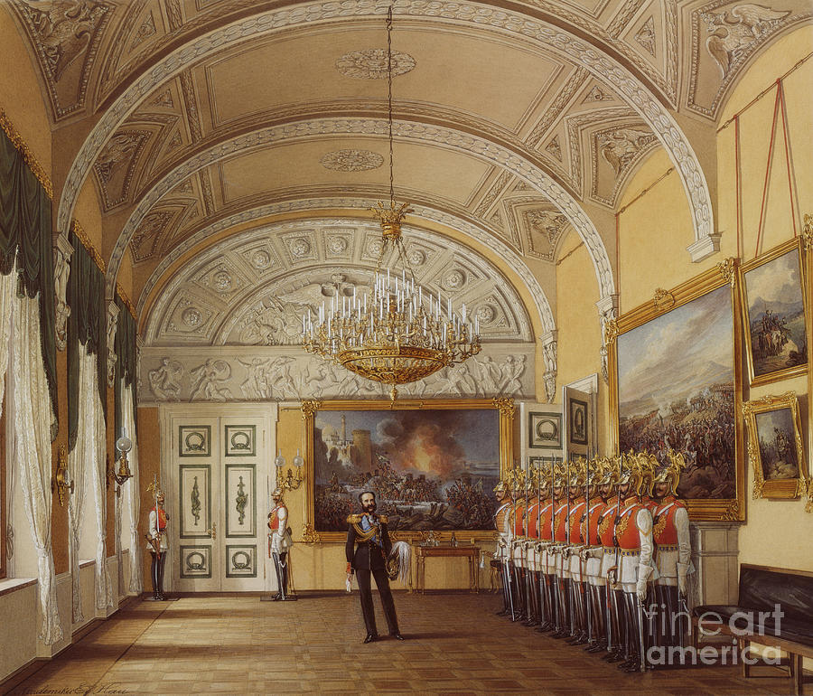 Interiors Of The Winter Palace #14 Drawing by Heritage Images