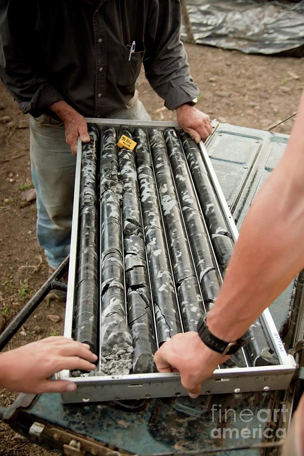 Mining Core Samples Photograph by Phil Hill/science Photo Library