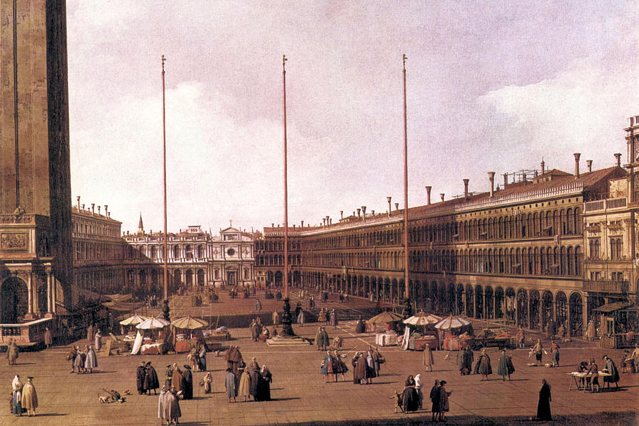 Canaletto Painting - Piazza San Marco #14 by Canaletto