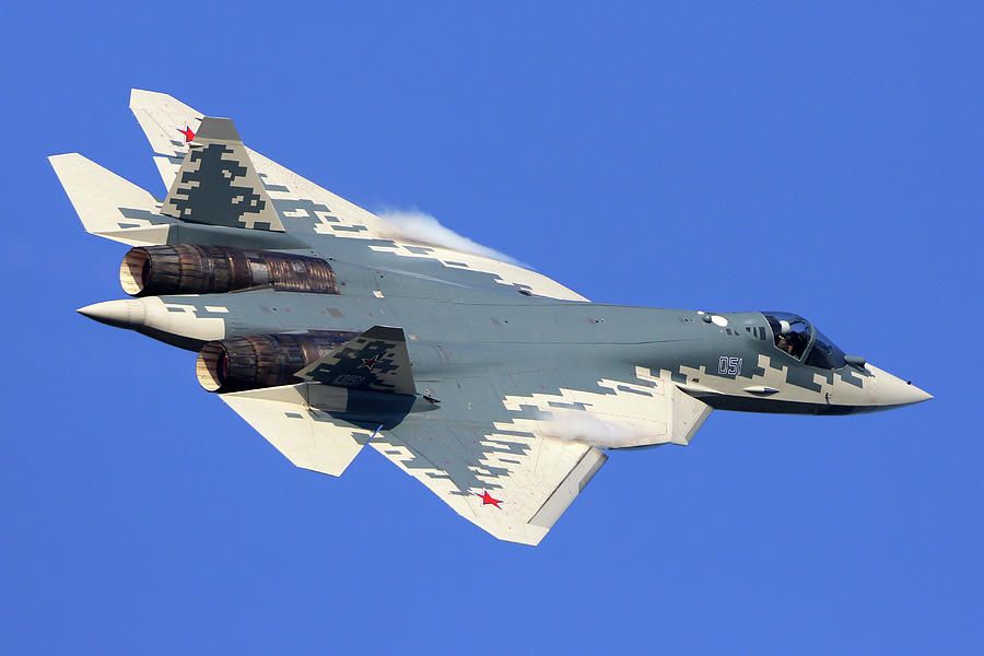 Su-57 Jet Fighter Of The Russian Air #14 Photograph by Artyom Anikeev