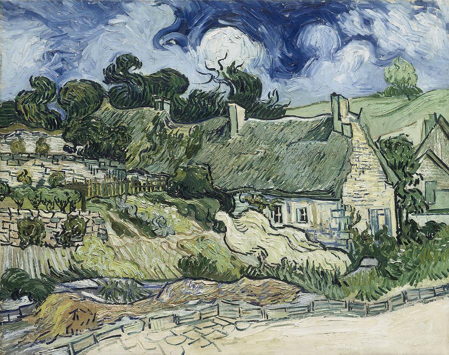 Vincent Van Gogh Painting - Thatched Cottages At Cordeville #14 by Mountain Dreams