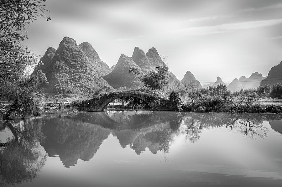 The mountains and countryside scenery in spring #14 Photograph by Carl Ning