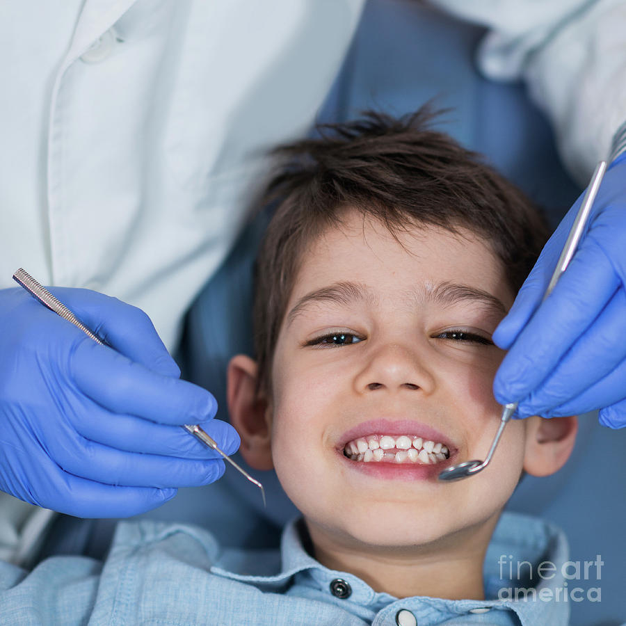 Young Boy Having Dental Check-up #14 Photograph by Microgen Images/science Photo Library