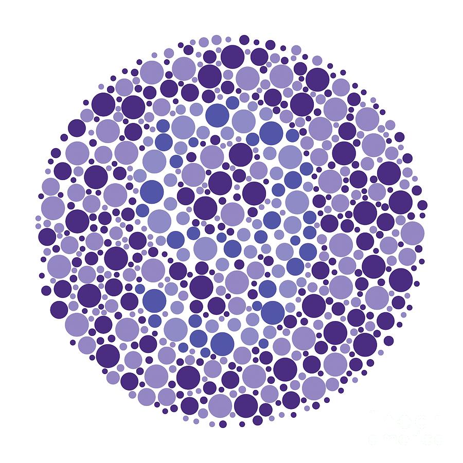 Colour Blindness Test Chart #140 by Science Photo Library