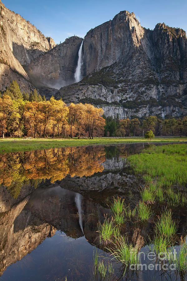 1521 Yosemite Falls Reflections Photograph by Steve Sturgill