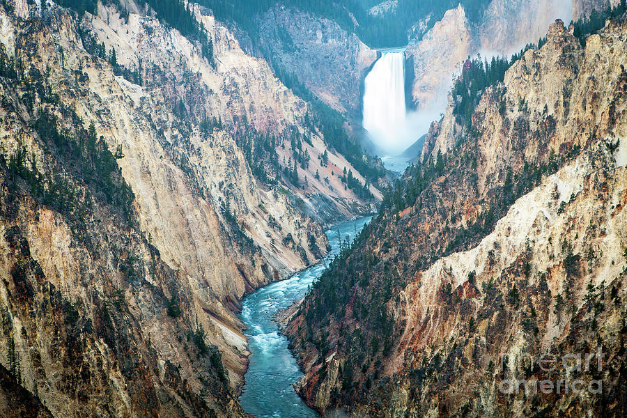 1493 Upper Falls Grand Canyon of Yellowstone Photograph by Steve Sturgill