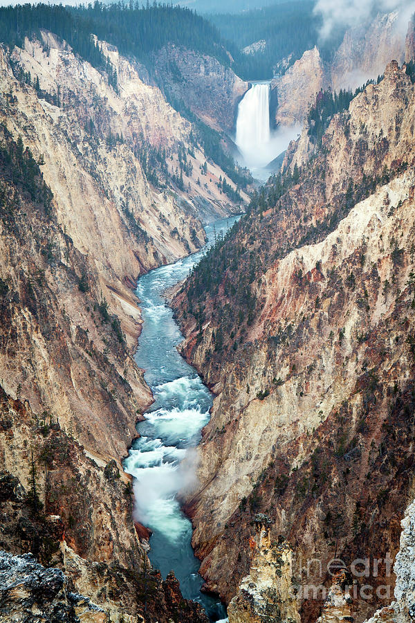 1494 Upper Falls Grand Canyon of Yellowstone Photograph by Steve Sturgill