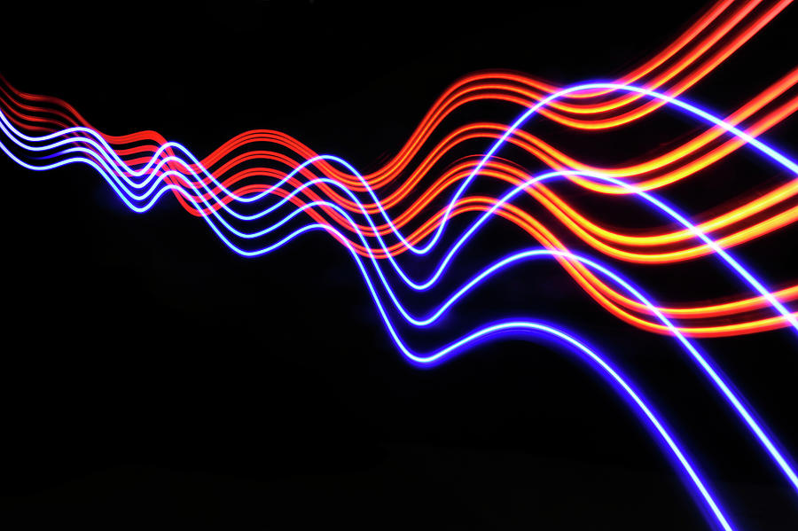 Abstract Photograph - Abstract Light Trails And Streams #15 by John Rensten