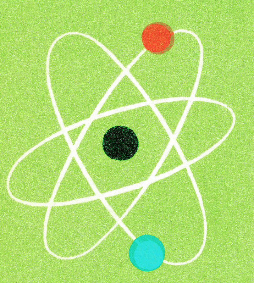 Vintage Drawing - Atom #15 by CSA Images