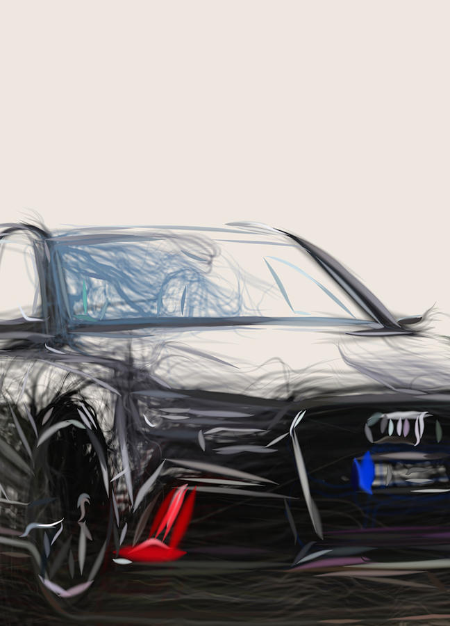 audi rs6 drawing