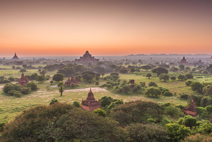Architecture Photograph - Bagan, Myanmar Ancient Temple Ruins #15 by Sean Pavone