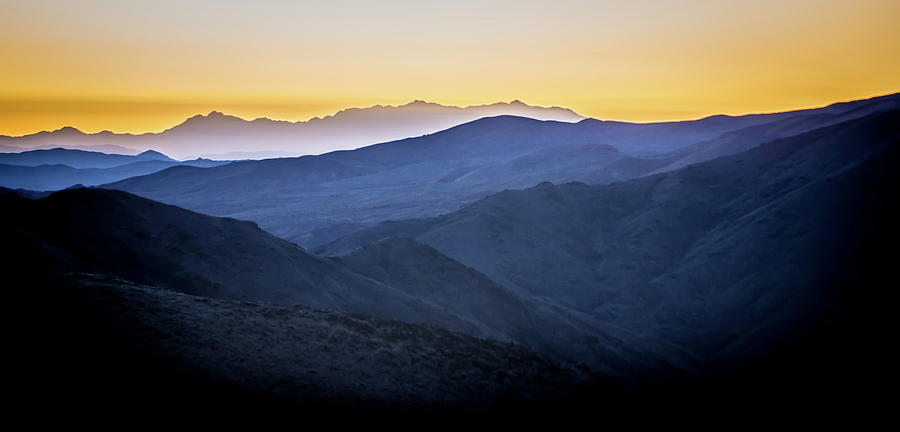 Beautiful Sunrise Over Mountain Layers Over Death Valley Nationa #15 Photograph by Alex Grichenko