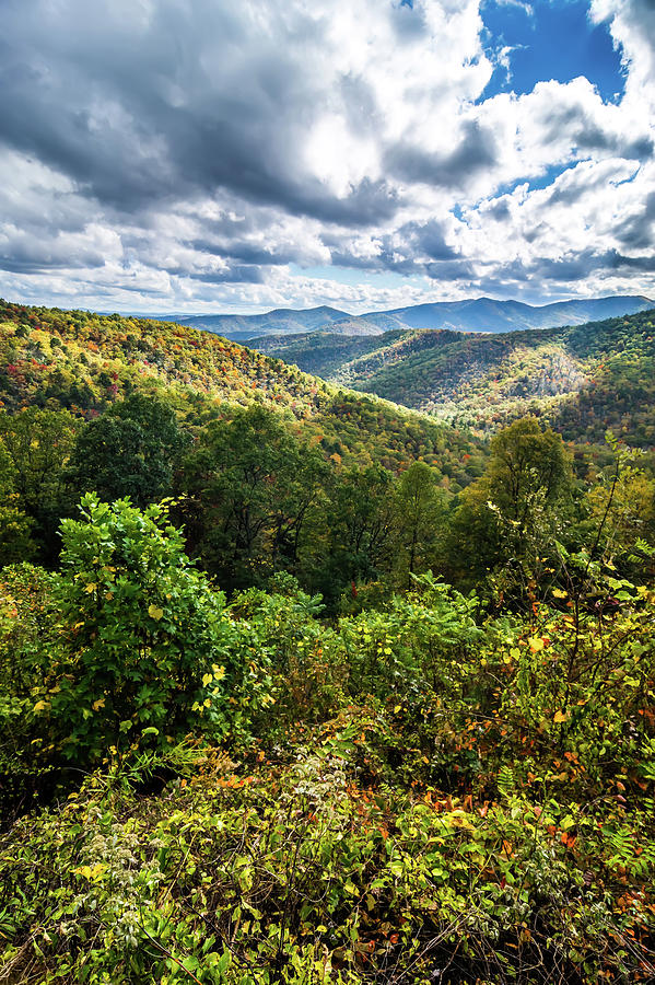 Blue Ridge And Smoky Mountains Changing Color In Fall #15 Photograph by Alex Grichenko