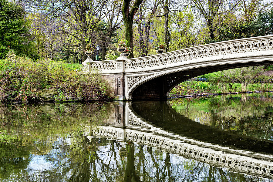 Bridge & Lake, Central Park Nyc #15 Digital Art by Lumiere