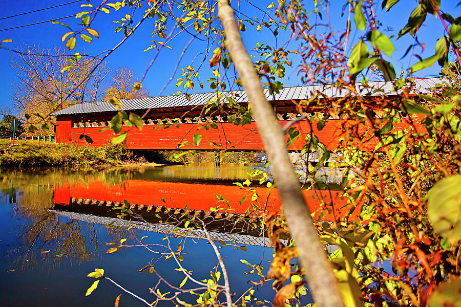 Covered Bridge, Bennington, Vt #15 Digital Art by Claudia Uripos