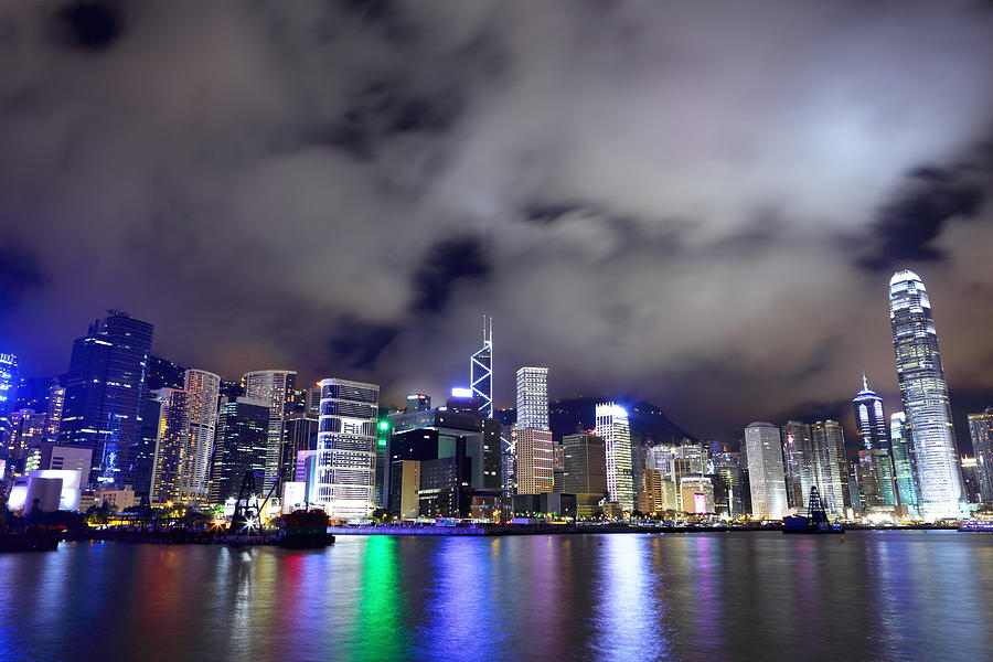Hong Kong At Night #15 Photograph by Ngkaki