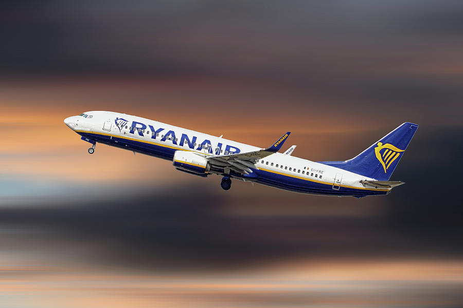 Ryanair Mixed Media - Ryanair Boeing 737-8as by Smart Aviation Ryanair Mixed Media - Ryanair Boeing 737-8as by Smart Aviation