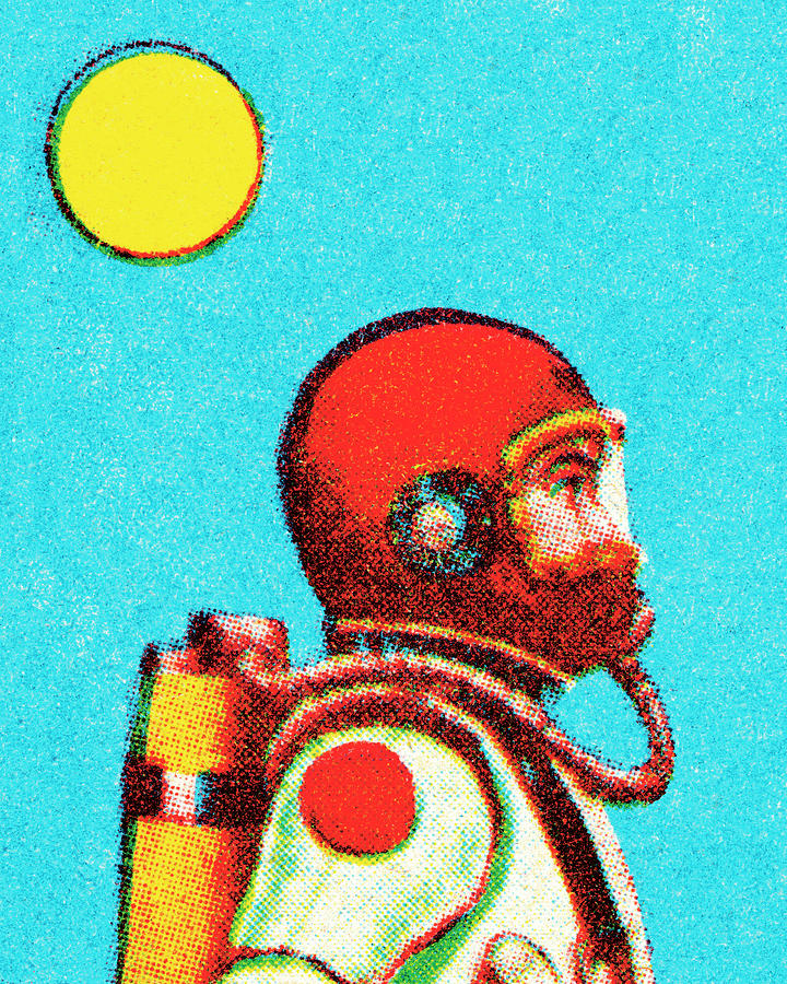Science Fiction Drawing - Spaceman #15 by CSA Images