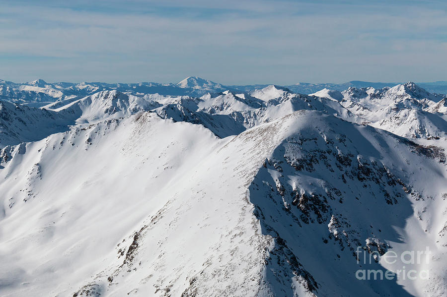 Summit of Mount Elbert Colorado in Winter #15 Photograph by Steven Krull