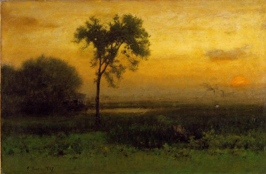 1887 Painting - Sunrise #15 by George Inness