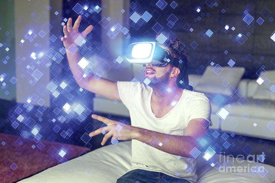Goggle Photograph - Virtual Reality #15 by Sakkmesterke/science Photo Library