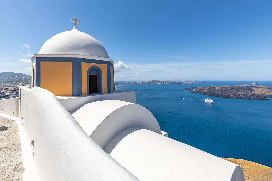 Greek Photograph - White Architecture On Santorini Island #15 by Levente Bodo