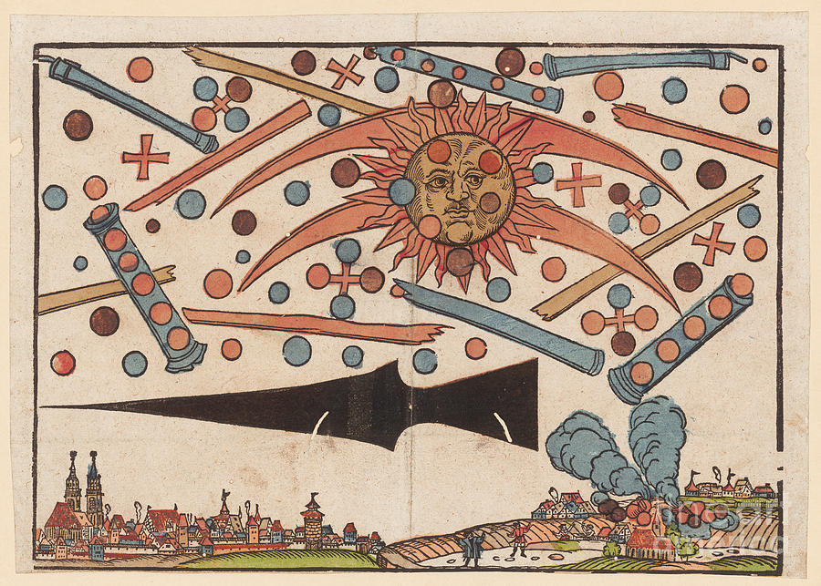 1561 Ufo Phenomenon Over Nuremberg Photograph by Zentralbibliothek Zurich/science Photo Library