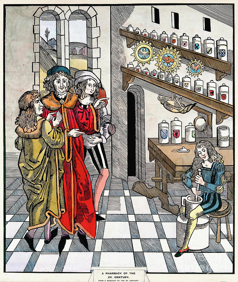 15th Century Pharmacy Photograph by Wellcome Images/science Photo Library