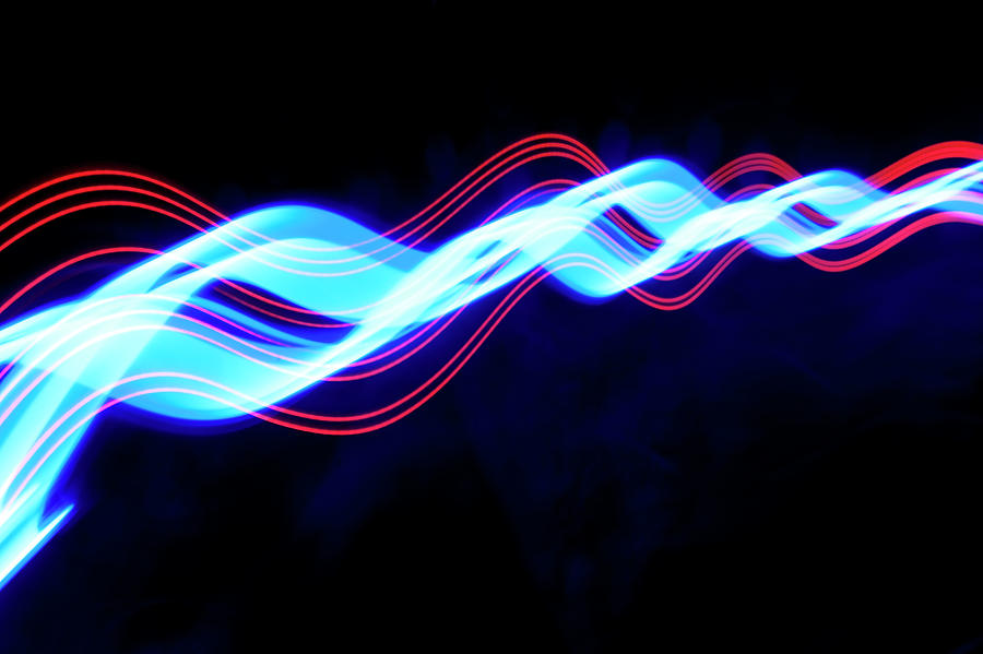 Abstract Photograph - Abstract Light Trails And Streams #16 by John Rensten